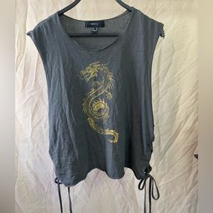 Crop muscle tee
